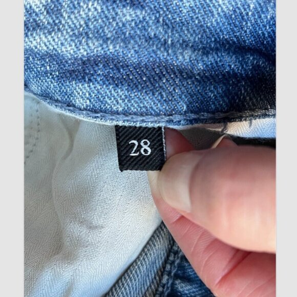 7 For All Mankind Maribel Bootcut Jeans Size 28 Beaded Floral Embellished Denim - Picture 7 of 10